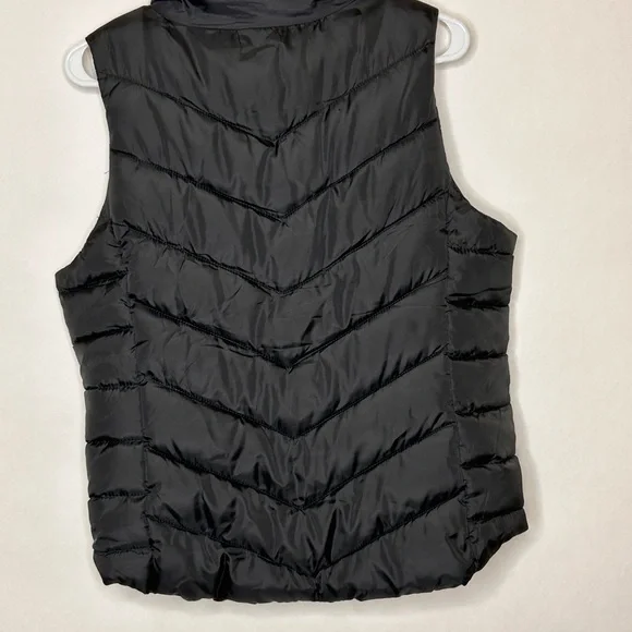 SO Authentic American Heritage Men’s Quilted Black Vest Size L w/2 front pockets - Picture 3 of 6